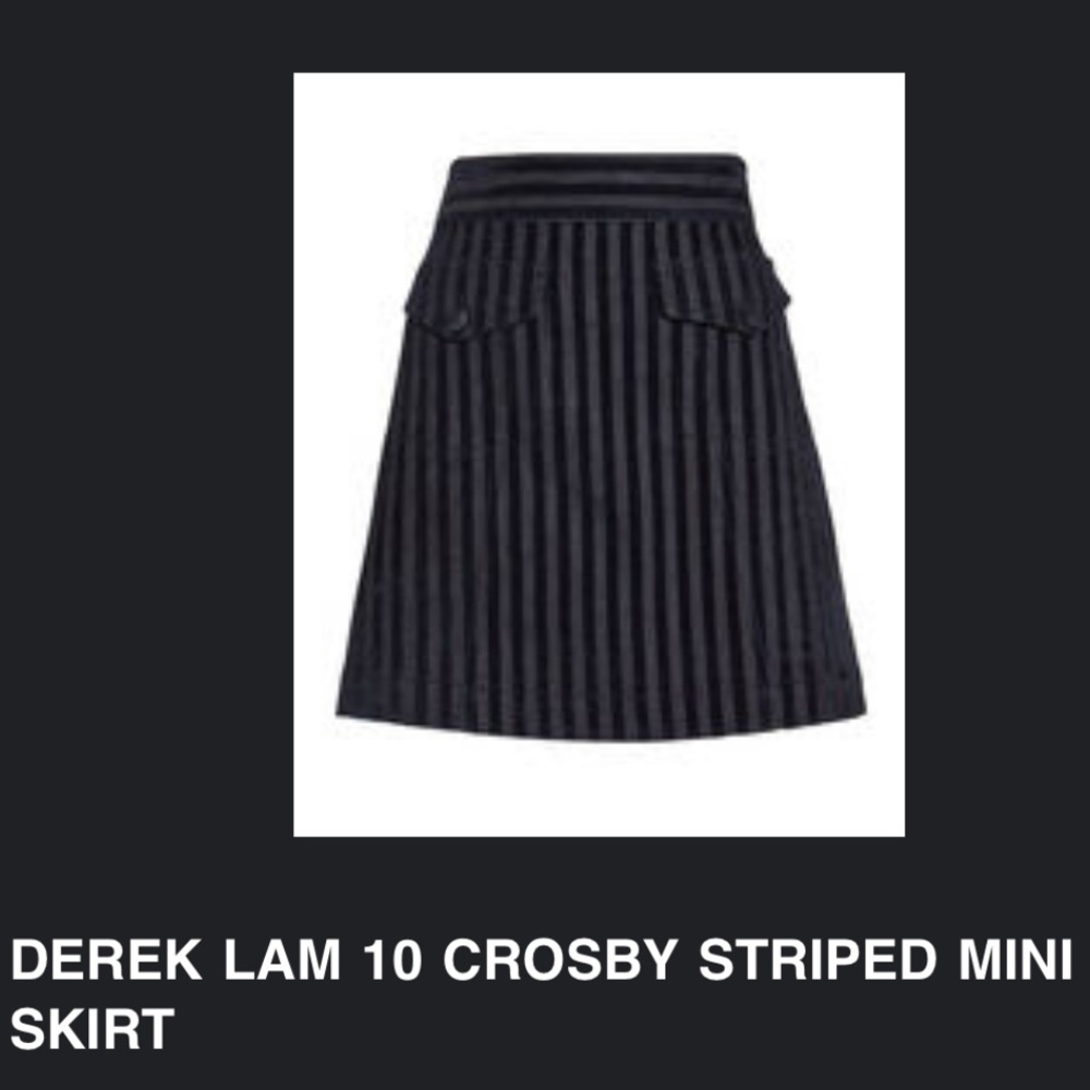 NEW WITH TAGS DEREK LAM 10 CROSBY MINI SKIRT